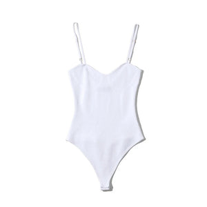Sexy Round Neck Elastic Skinny Knit Jumpsuit Suspender