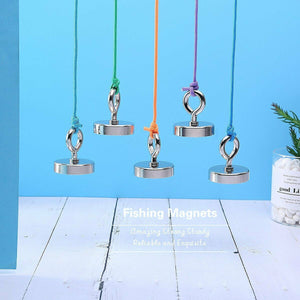 Fishing Magnet with Lifting Ring Magnetic Retrieving Lake Treasure Hunt Collects
