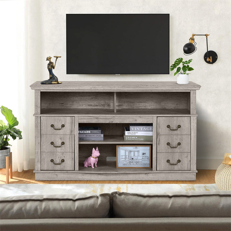 TV Cabinet Vintage Living Room Wood TV Stand