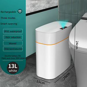 Smart Box Trash Can With Lid Storage