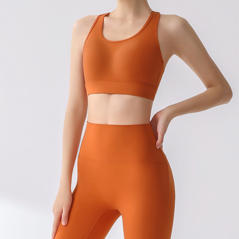 One-piece Fixed Cup Beauty Back Exercise Underwear Women