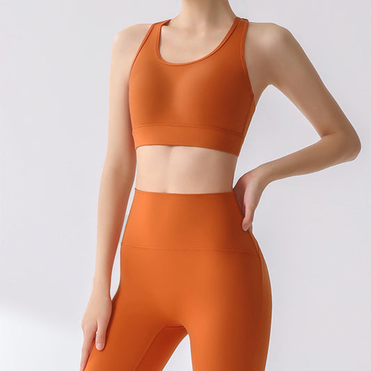 One-piece Fixed Cup Beauty Back Exercise Underwear Women