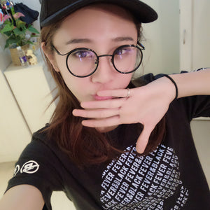 Korean Style Retro Round Glasses Frame Women