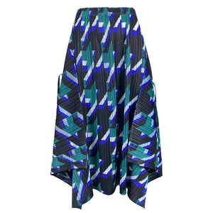 Spring Leisure Wind Houndstooth Skirt High Waist Slimming Slit
