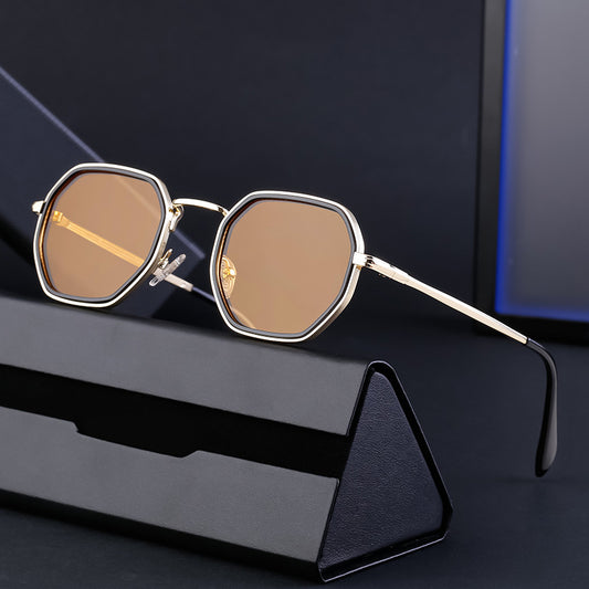 Men Sun-proof UV Protection Retro Sunglasses