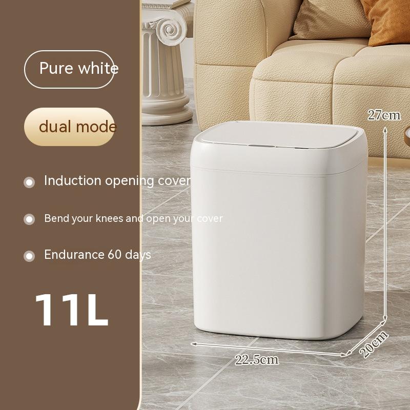 Smart Box Trash Can With Lid Storage
