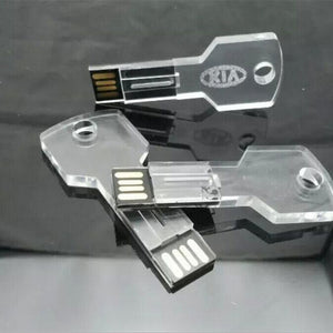 Transparent luminous USB