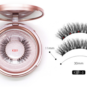 Natural Long Lasting Magnetic Liquid Eyeliner & Magnetic False Eyelashes & Tweezer Set Make up Set