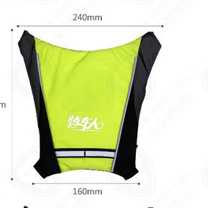USB Rechargeable Reflective Vest Backpack with LED Turn Signal Light Remote Control Outdoor Sport Safety Bag Gear for Cycling