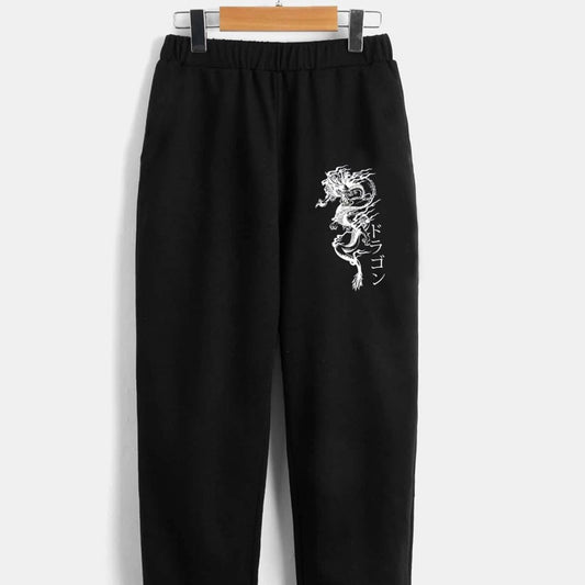 Middle And Big Children Animal Print Autumn Loose Casual Trousers