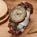 Colored Wood Blue Grain