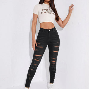 All-match Skinny Denim Trousers For Women