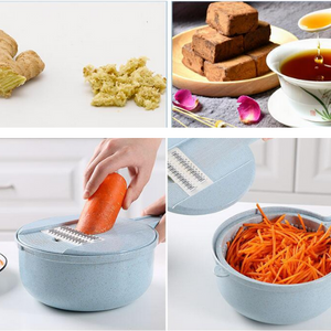 8 In 1 Mandoline Slicer Vegetable Slicer Potato Peeler Carrot Onion Grater With Strainer Vegetable Cutter