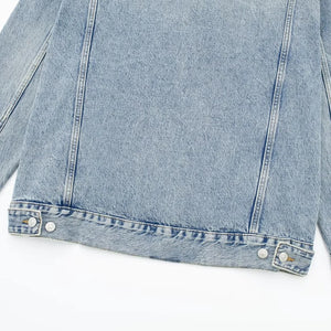Versatile Casual Hooded Denim Hoodie
