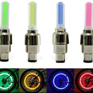 Neon Lights Tyre Wheel Valve Cap Light LED Car Tire Valve Caps Air Cover Tire Rim Valve Wheel Stem Cap Bike Light