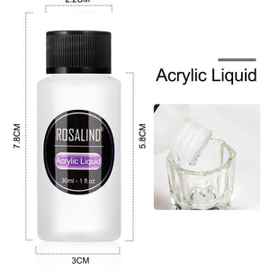 Nail Powder Acrylic System Kit Professional Nail Art Tool Set Contain Glass Cup Acrylic Liquid Extention Carving Manicure