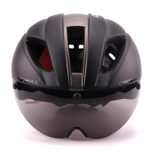 Bicycle Aero Helmet Cycling Helmet Road Mountain Integral Triathlon Bike Helmet Men Race Airo Time-Trial TT Bike Helmet