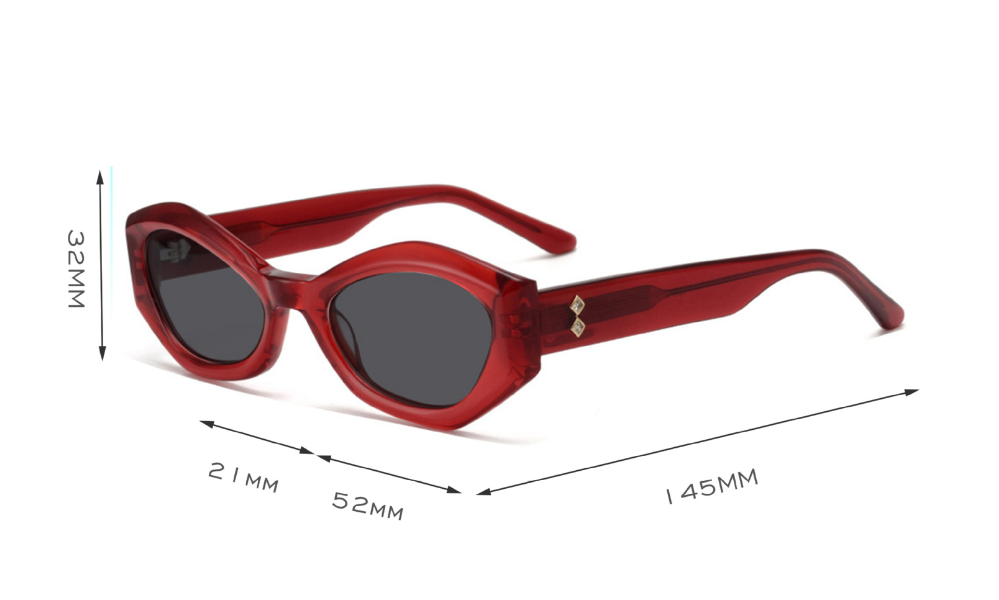Fashion Irregular With Personality Diamond Sunglasses Sunshade