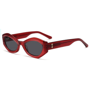 Fashion Irregular With Personality Diamond Sunglasses Sunshade