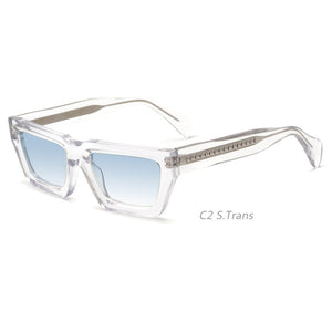 Retro Small Frame Colorful Transparent Square Sunglasses