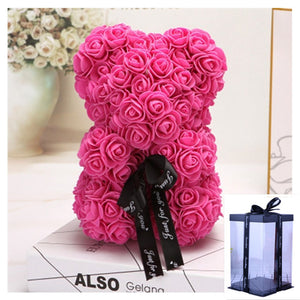 Rose Teddy Bear Eternal Flower PE Foam