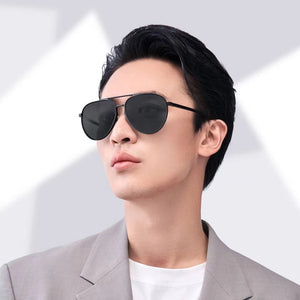 Moss Gray Pilot Sunglasses For Driving Strong Light