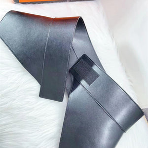 Wide Waist Seal Cowhide Leather Fashion Women's Accessories