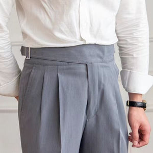 Men's Belt Skinny Casual Suit Pants