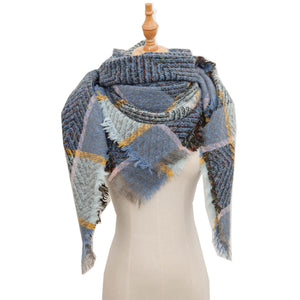 Shawl Scarf Autumn And Winter Large Plaid Triangle