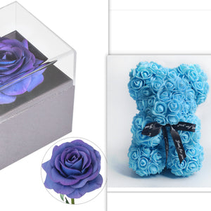 Rose Teddy Bear Eternal Flower PE Foam