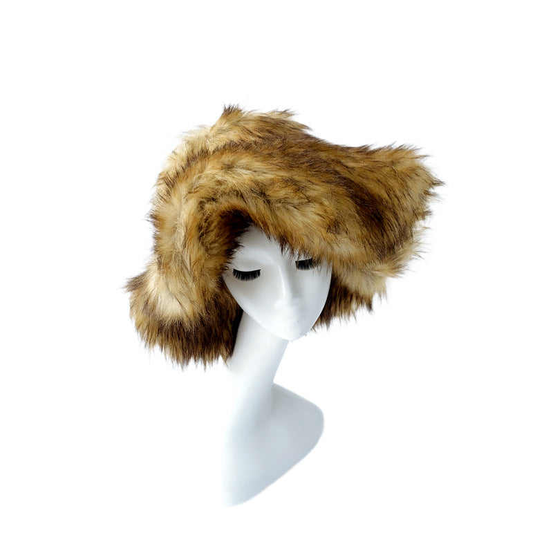 Warm Environmental Protection Fur Raccoon Fur Thickened Autumn And Winter Personalized Punk Hat