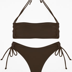 Bikini Solid Color Sexy Women's Swimsuit