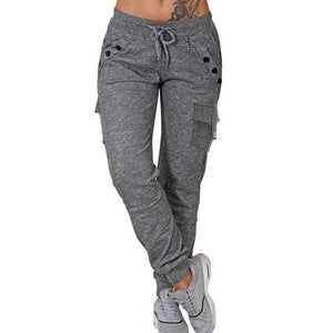 Loose Sports Style Casual Drawstring Skinny Pants