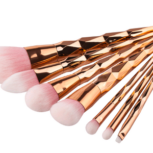 7 makeup brushes, makeup tools, diamond makeup brush foundation brush