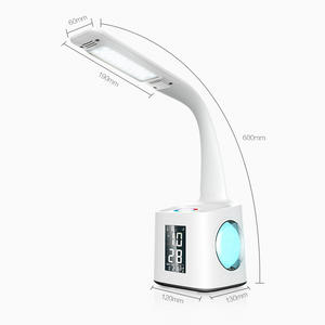 Study LED Desk Lamp USB Charging Port&Screen&Calendar&Colors Night Light Kids Dimmable Table Lamp With Pen Hold