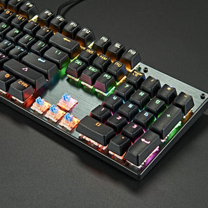 Mechanical Keyboard Green Shaft Desktop Non Punch 87 Key Keyboard