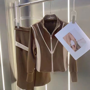 Autumn Top And Skirt Leisure Sports Suit