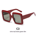 Wine Red Frame Green Film
