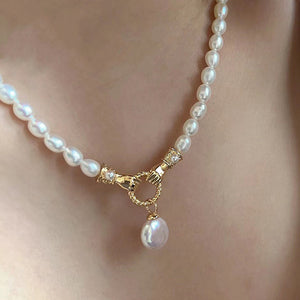 4-5mm Freshwater Beige Pearl Necklace