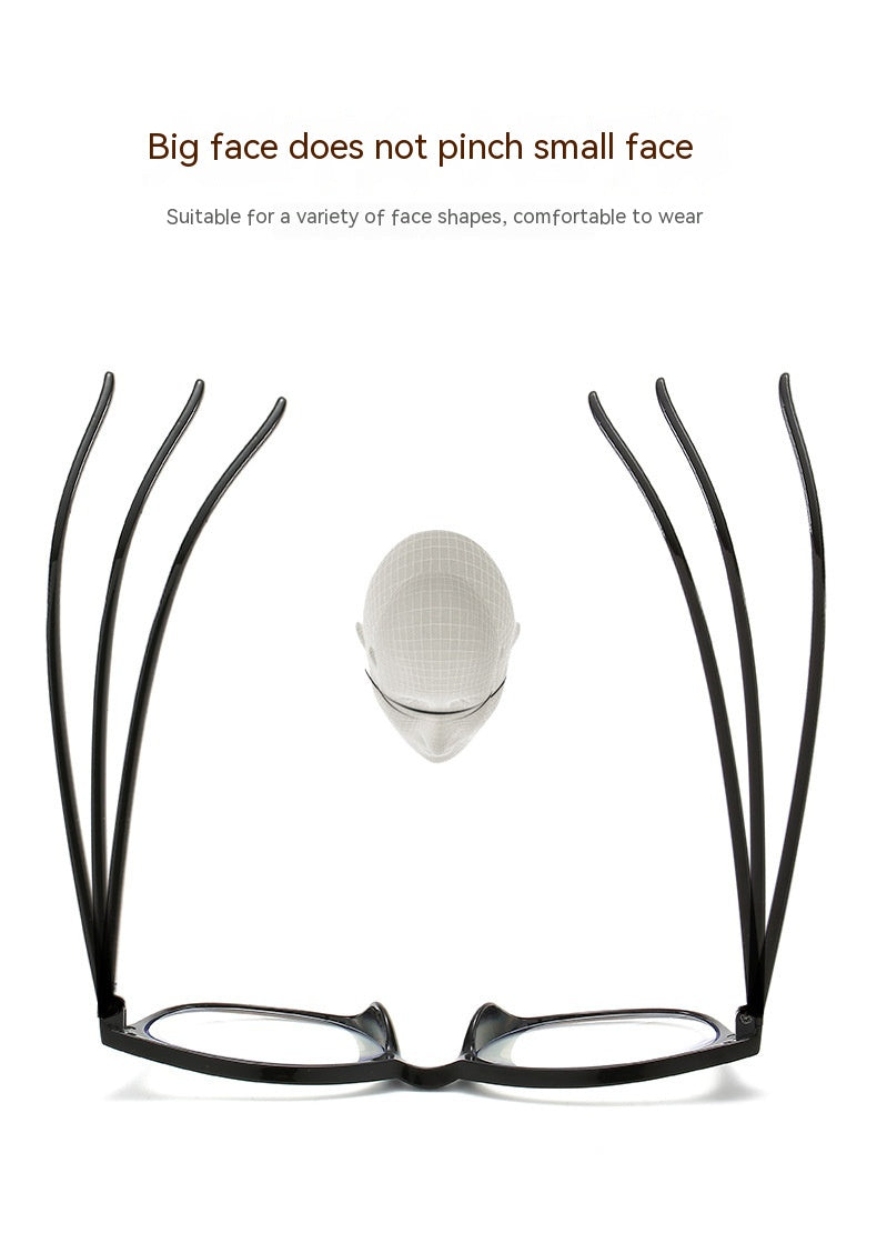 New Retro Anti-blue Light Progressive Multi-focus Old Presbyopic Glasses