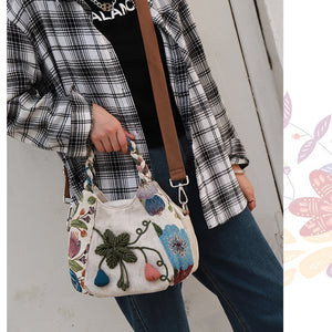 Ethnic Style Fabric Casual Portable Messenger Bag