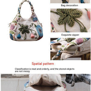 Ethnic Style Fabric Casual Portable Messenger Bag
