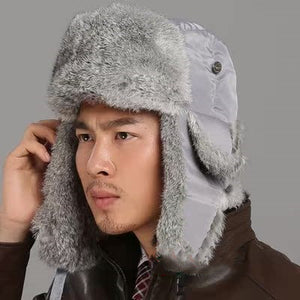 Men And Women Rabbit Fur Hat Couple Fur Skiing