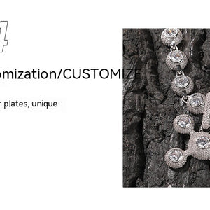 Necklace Copper Inlaid Zircon Diamond Street Cool Fashion Ornament Pendant