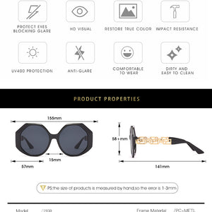 Women's Fashion Polygonal Sunglasses UV Protection
