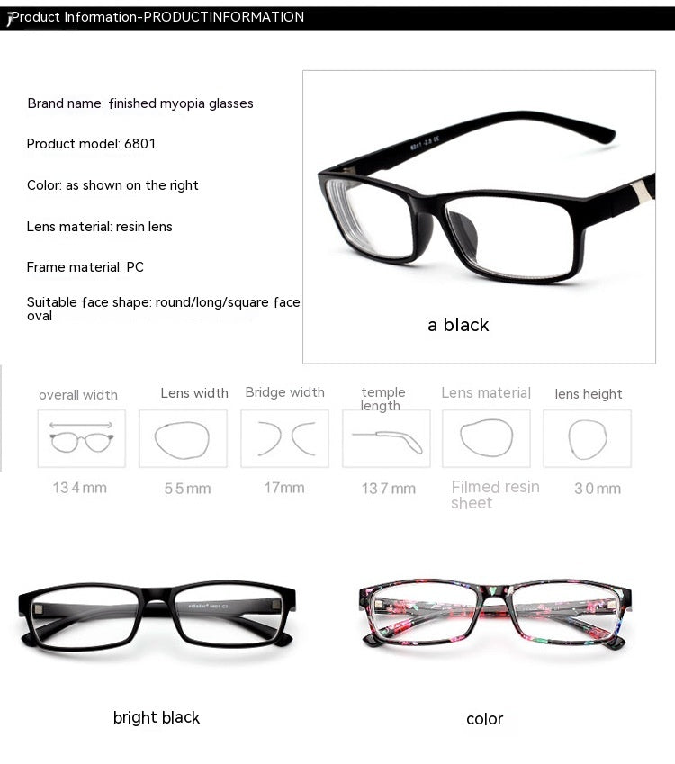 Full Rim Frame Myopia Glasses