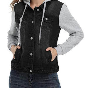 Women's Fashion Color Contrast Coat