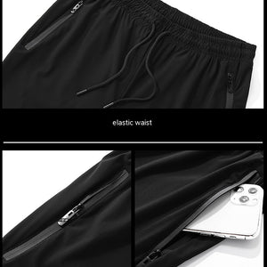 Men's Summer Plus Size Ice Silk Quick-drying Sports Pants