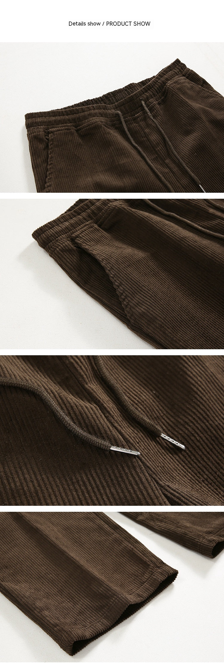 Men's Fashion Leisure Corduroy Loose Drooping Pants