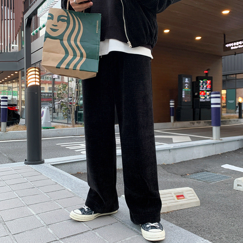 Men's Fashion Leisure Corduroy Loose Drooping Pants